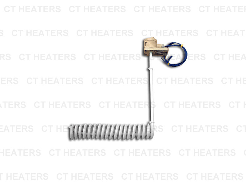 Spiral L-shaped PTFE Immersion Heater